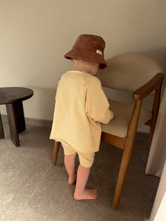 COZY SHORTS SOFT YELLOW