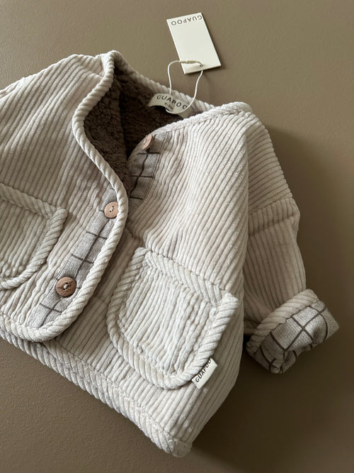 CORDUROY JACKET CREAMY SILK