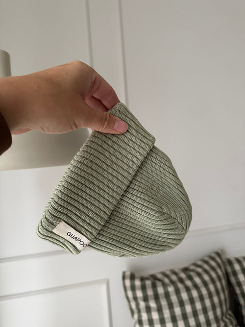 HEAVY RIB BEANIE SAGE