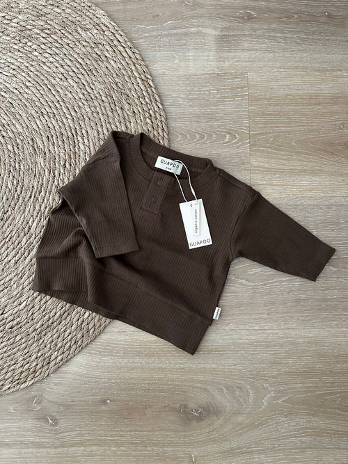 RIB LONGSLEEVE | CHOCOLATE