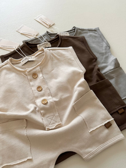 COZY SUMMER ROMPER | CHOCOLATE