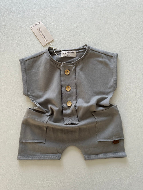 COZY SUMMER ROMPER | GRAY
