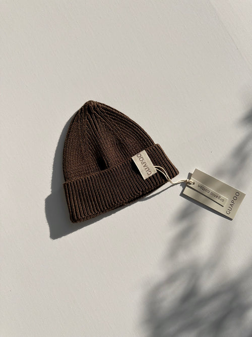KNIT BEANIE WOOD
