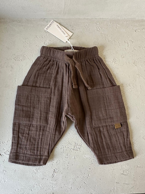 MUSLIN PANTS | CHOCOLATE