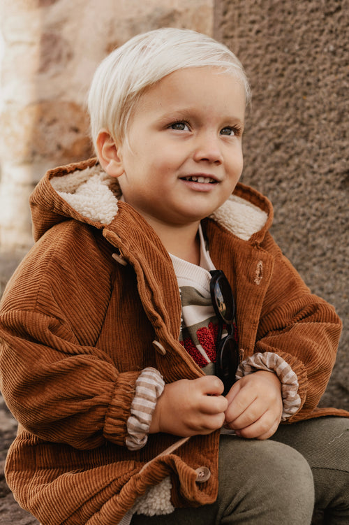 CORDUROY WINTER JACKET | CARAMEL