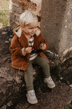 CORDUROY WINTER JACKET | CARAMEL