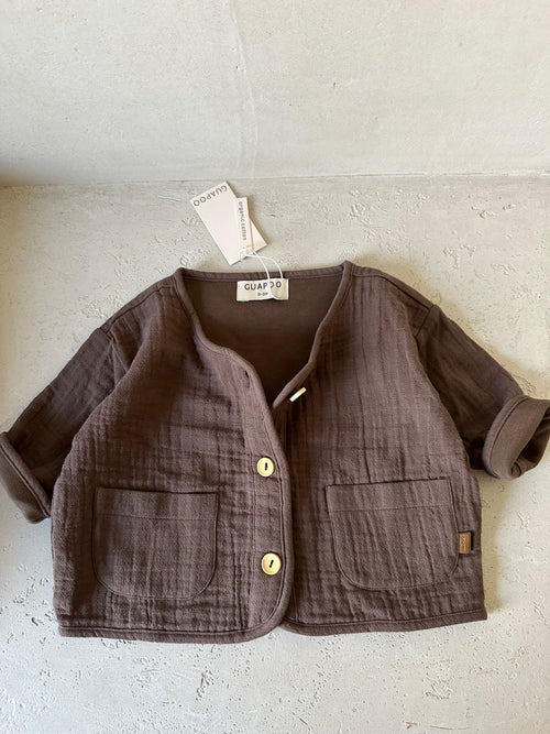 MUSLIN JACKET | CHOCOLATE