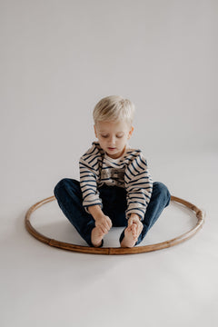 CORDUROY PANTS DEEP BLUE