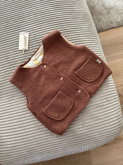 REVERSIBLE VEST | MOCHA