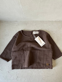MUSLIN LONGSLEEVE | CHOCOLATE