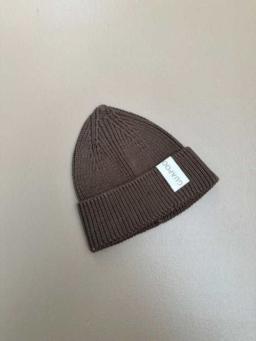 KNIT BEANIE WOOD