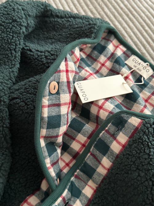 MOM REVERSIBLE TEDDY JACKET PINE