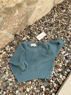 CHUNKY SWEATER FROSTY BLUE
