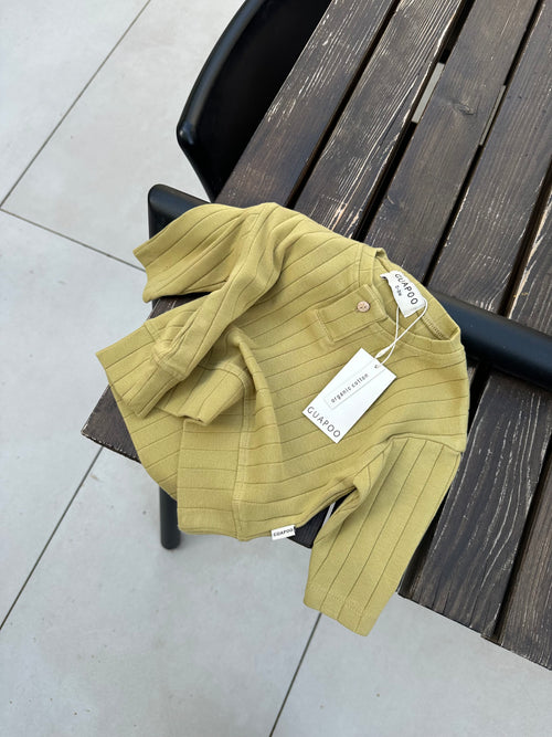 ORGANIC RIB LONGSLEEVE | OLIVE
