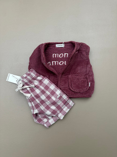 REVERSIBLE VEST ROSE