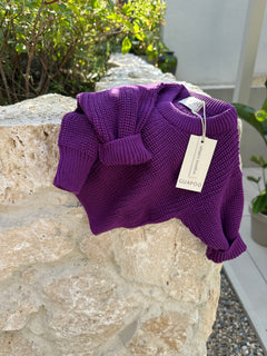 CHUNKY SWEATER COOL GRAPE