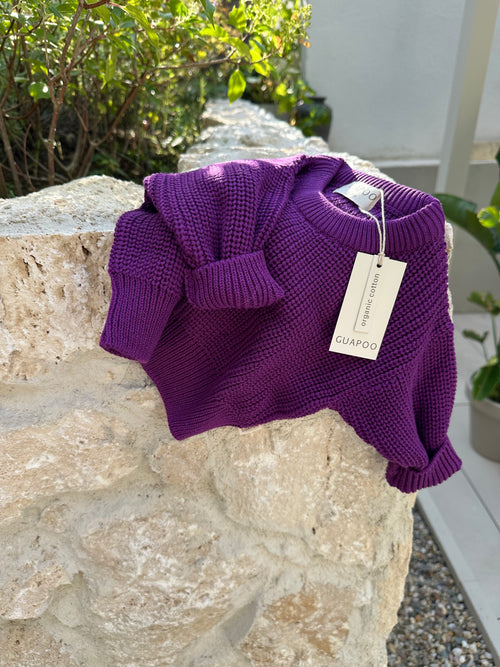 CHUNKY SWEATER COOL GRAPE