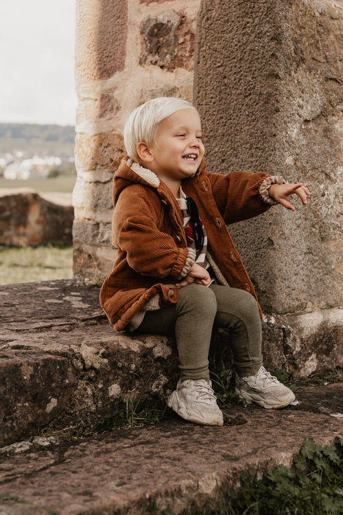 CORDUROY WINTER JACKET | CARAMEL