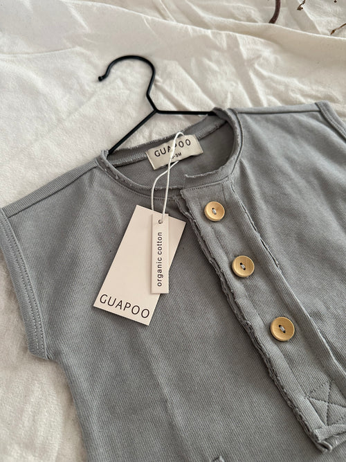 COZY SUMMER ROMPER | GRAY