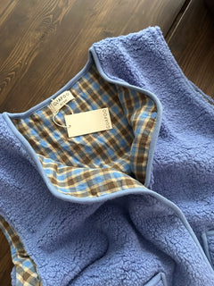 MOM REVERSIBLE VEST BLUE SKY