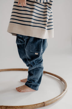 CORDUROY PANTS DEEP BLUE