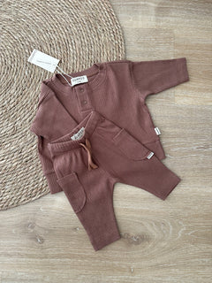 RIB LEGGINGS | MOCHA