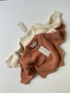 CHUNKY SWEATER DUSTY CORAL