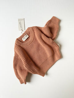 CHUNKY SWEATER DUSTY CORAL