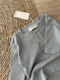 RIB LONGSLEEVE | GRAY