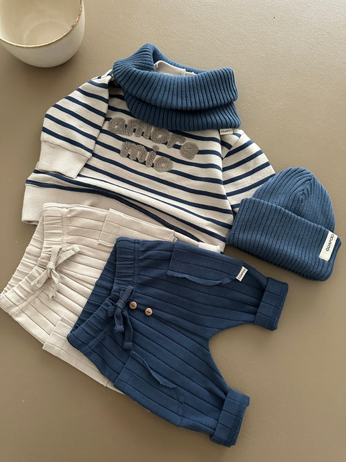SWEATSHIRT BLUE STRIPES AMORE MIO