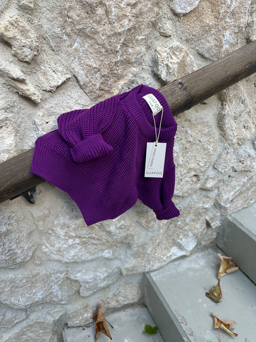 CHUNKY SWEATER COOL GRAPE