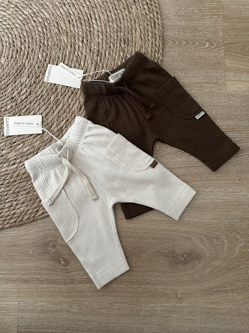 RIB LEGGINGS | CHOCOLATE