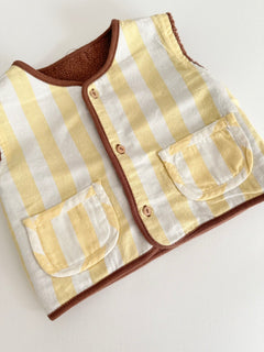 REVERSIBLE VEST | MOCHA
