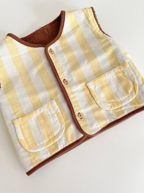 REVERSIBLE VEST | MOCHA