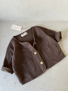 MUSLIN JACKET | CHOCOLATE