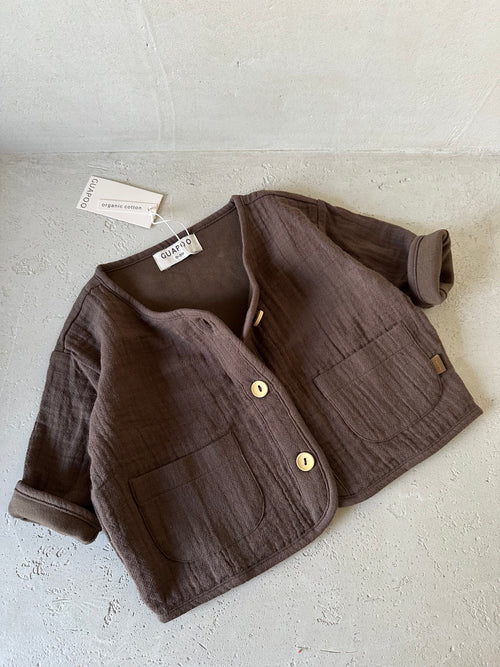 MUSLIN JACKET | CHOCOLATE