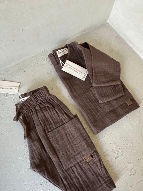 MUSLIN JACKET | CHOCOLATE