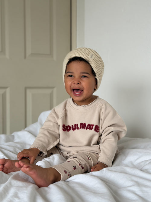 RAGLAN SWEATSHIRT SOULMATE CREAMY SILK