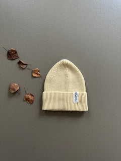 SOFT KNIT BEANIE | PASTEL YELLOW