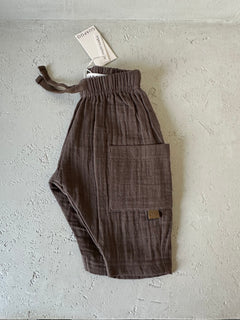 MUSLIN PANTS | CHOCOLATE