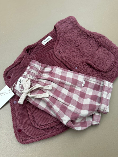REVERSIBLE VEST ROSE