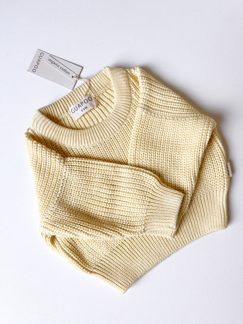 CHUNKY SWEATER SOFT YELLOW