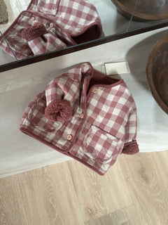 REVERSIBLE TEDDY JACKET GRAPE