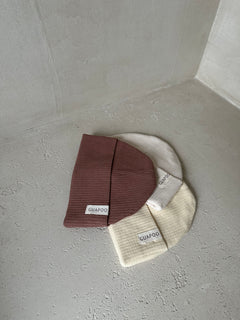 RIB BEANIE | SOFT YELLOW