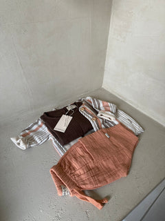 MUSLIN PANTS DUSTY CORAL