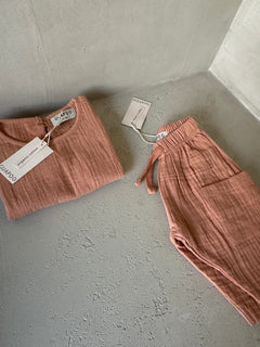 MUSLIN LONGSLEEVE DUSTY CORAL