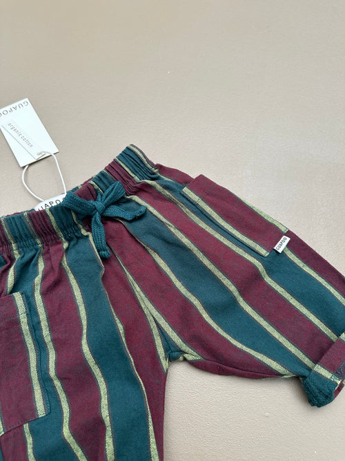 ROMEO PANTS RED FOREST STRIPES