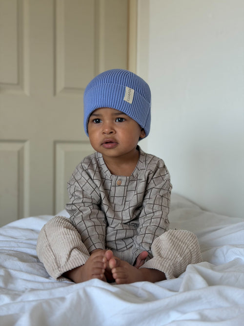 ORGANIC LONGSLEEVE BROWN CHECK