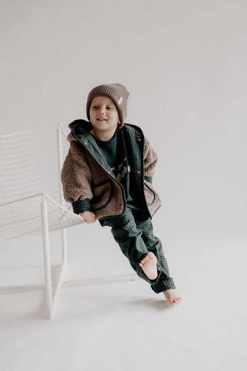 HEAVY RIB BEANIE BROWN