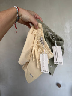 COZY SHORTS SOFT YELLOW